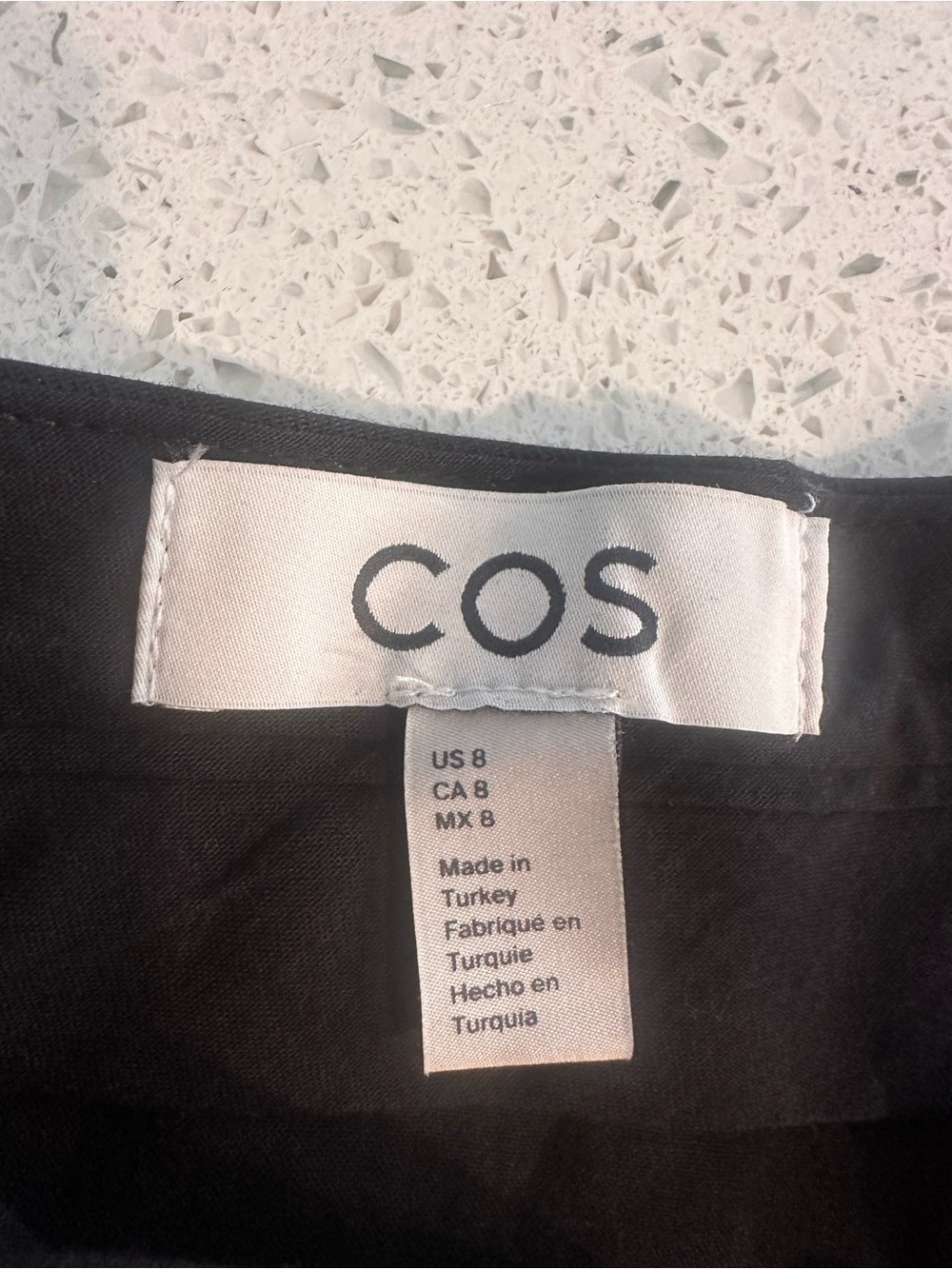 COS Black Pleated Tapered Dress Pants - Picture 2 of 3